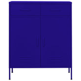 Storage Cabinet Navy Blue 31.5x13.8x40 Steel